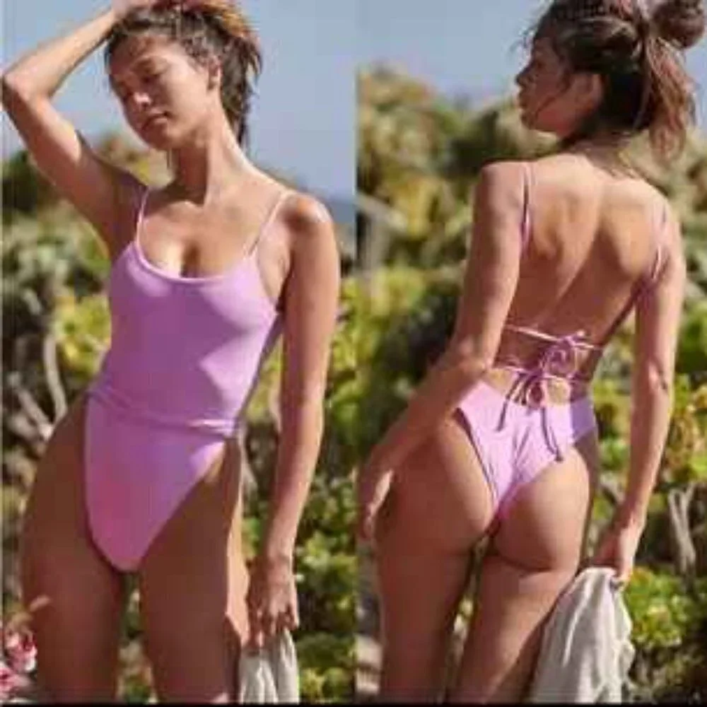 New Free People x Mare Perpetua Essential one piece swimsuit Violet